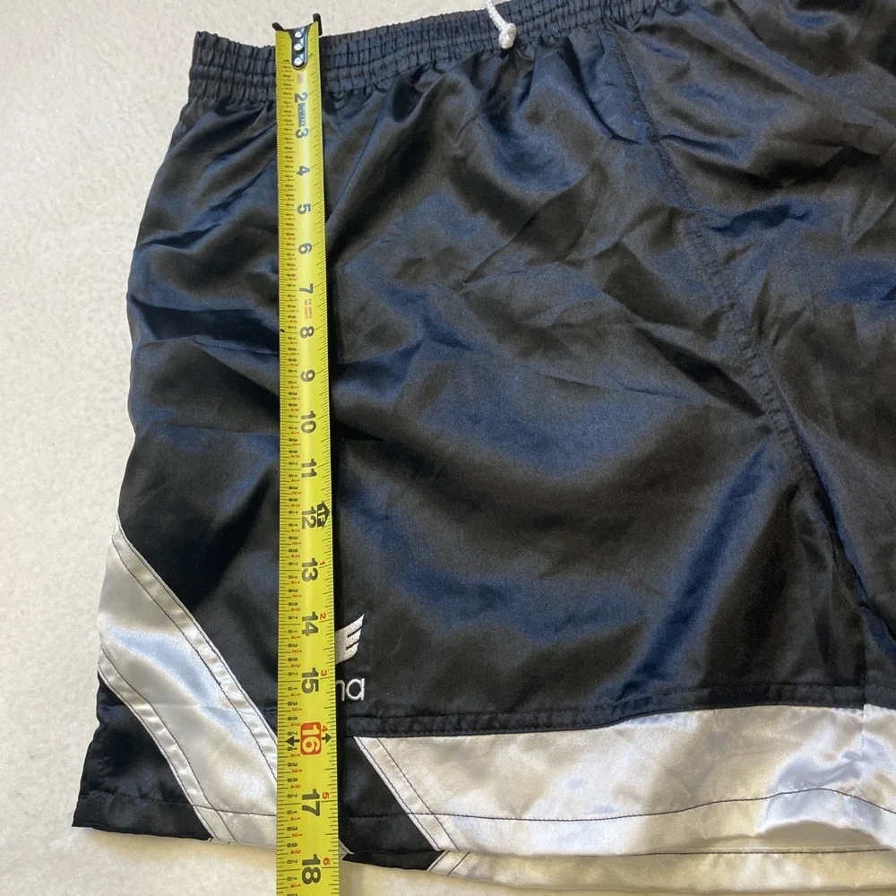 Men's Athletic Shorts in Black with Silver Trim NWT